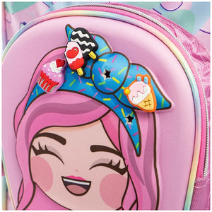 Mochila 3D Chica Preescolar kinder Mis pastelitos Ruz Klimr 179171