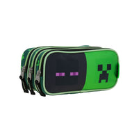 Lapicera Triple Estuche Escolar Chenson Minecraft Const MC66052-G
