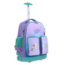 Cargar imagen en el visor de la galería, Mochila Chenson Con Ruedas Y Luces Led Disney Princesas Ariel Escolar Primaria PR70270-V Deeper
