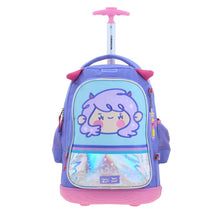 Cargar imagen en el visor de la galería, Mochila Chenson Con Ruedas Y Luces Led Vania Bachur Escolar Primaria VB70471-U MALVA
