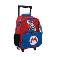 Mochila Chica Kinder Con Ruedas Chenson Super Mario Bros PREGO MB71109-9
