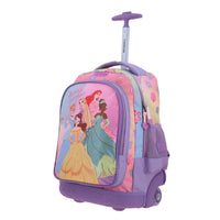 Mochila Chenson Con Ruedas Y Luces Led Disney Princesas Escolar Primaria PR70559-V Princs