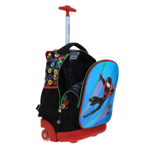 Cargar imagen en el visor de la galería, Mochila Grande Con Ruedas Y Luces Led Chenson Miles Morales Marvel Feiquer MM70322-3
