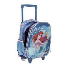 Cargar imagen en el visor de la galería, Mochila Chica Chenson Con Ruedas Preescolar Kinder Princesas Ariel PR70155-9 Agry

