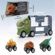 Cargar imagen en el visor de la galería, CYC Camion Trailer Con Carritos Dinosaurios Rex Juguete de Importacion HP1162398
