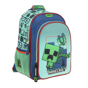 Mochila Escolar Grande Primaria Chenson Minecraft BLIPER MC66007-9