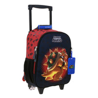 Mochila Chica Kinder Con Ruedas Chenson Mario Bros Bowser MB70208-3 Bowie
