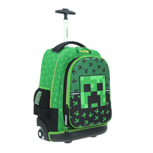 Cargar imagen en el visor de la galería, Mochila Chenson Ruedas Y Luz Niño Escolar Primaria Minecraft Dupper MC66086-G Carro de Fabrica
