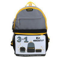 Set Kit Mochila Grande Lonchera y Lapicera Chenson Keto CO70771-2
