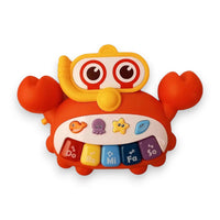 CYC Piano Cangrejo Para bebe con Luz y Sonido Didactico Juguete de Importación HE0535
