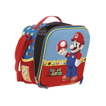 Cargar imagen en el visor de la galería, Set Chenson Mochila Lonchera y Lapicera Chica Chenson Preescolar Kinder Mario Bros Mush MB66262-9
