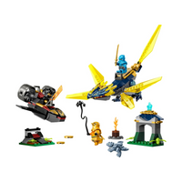 LEGO Ninjago 71798 Batalla por el Dragón Bebé de NYA y Arin 157 Piezas
