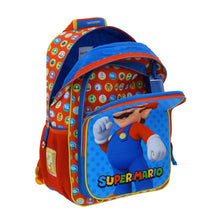 Cargar imagen en el visor de la galería, Set Chenson Mochila Lonchera Lapicera Para Niño Escolar Primaria Mario Bros Amenta MB65960
