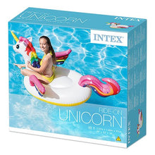 Cargar imagen en el visor de la galería, Flotador Inflable Unicornio Montable Piscina Intex 57561
