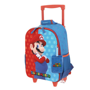 Mochila Chica Chenson Ruedas Preescolar Kinder Mario Bros Dulp MB66082-9