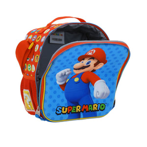 Set Chenson Mochila Lonchera Lapicera Para Niño Escolar Primaria Mario Bros Amenta MB65960