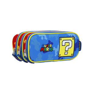 Set Chenson Mochila Lonchera Lapicera Para Niño Escolar Primaria Mario Bros Myst MB66265