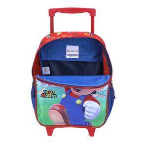 Mochila Con Ruedas Chica Chenson Mario Bros Preescolar Kinder MB65714-9