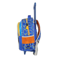 Mochila Con Ruedas Dragon Ball Sayayin Blue Yadatex
