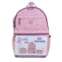 Set Kit Mochila Grande Lonchera y Lapicera Chenson Keti HG70772-P

