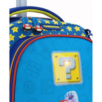 Mochila Ruedas Escolar Primaria Chenson Con Baston Y Luz Mario Bros MB66310-9 Powp Carro De Fabrica Reforzado
