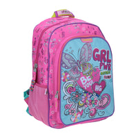 Mochila Grande Rosa Chenson Happy Girl Primaria AWATA para niña Porta tablet de hasta 10″.
