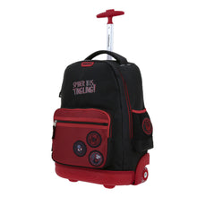 Cargar imagen en el visor de la galería, Mochila Grande Con Ruedas Y Luces Led Chenson Miles Morales Marvel MM70487-3 Mora

