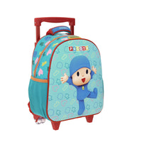 Mochila Con Ruedas Chica Chenson Preescolar Kinder Pocoyo Hapoc PY65691-G