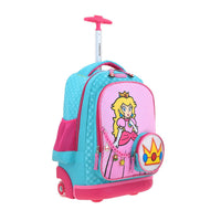 Mochila Grande Con Ruedas Y Luces Led Chenson Super Mario Bros Peach TUCH MB71148-T
