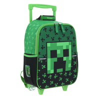 Mochila Chica Chenson Ruedas Niño Escolar Kinder Preescolar Minecraft Dupper MC66085-G
