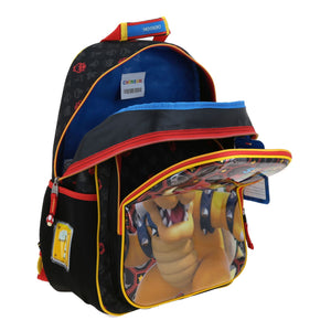 Set Chenson Mochila Lonchera Lapicera Para Niño Escolar Primaria Mario Bros Bowser Rewo MB66317