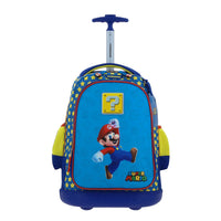 Mochila Ruedas Escolar Primaria Chenson Con Baston Y Luz Mario Bros MB66310-9 Powp Carro De Fabrica Reforzado
