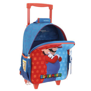 Mochila Chica Chenson Ruedas Preescolar Kinder Mario Bros Dulp MB66082-9