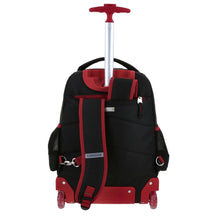 Cargar imagen en el visor de la galería, Mochila Grande Con Ruedas Y Luces Led Chenson Miles Morales Marvel MM70487-3 Mora

