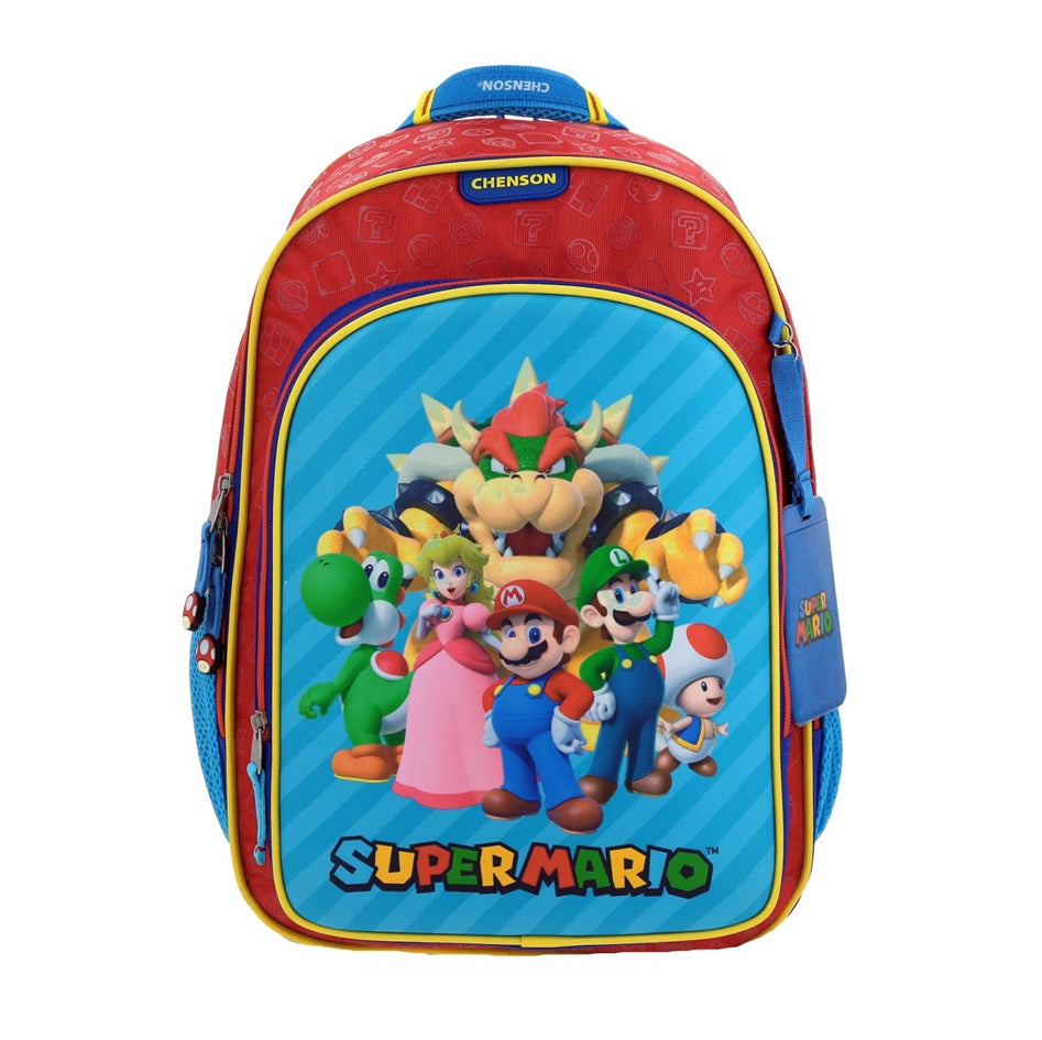 Mochila Escolar Chenson Mario Primaria SQUAT MB66368-R