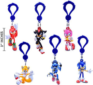 Just Toys LLC Sonic the Hedgehog - Perchas para mochila - Serie 3, Multi, Small