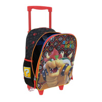 Mochila Chica Chenson Ruedas Niño Escolar Kinder Bowser Mario Rewo MB66321-3 Carro de Fabrica
