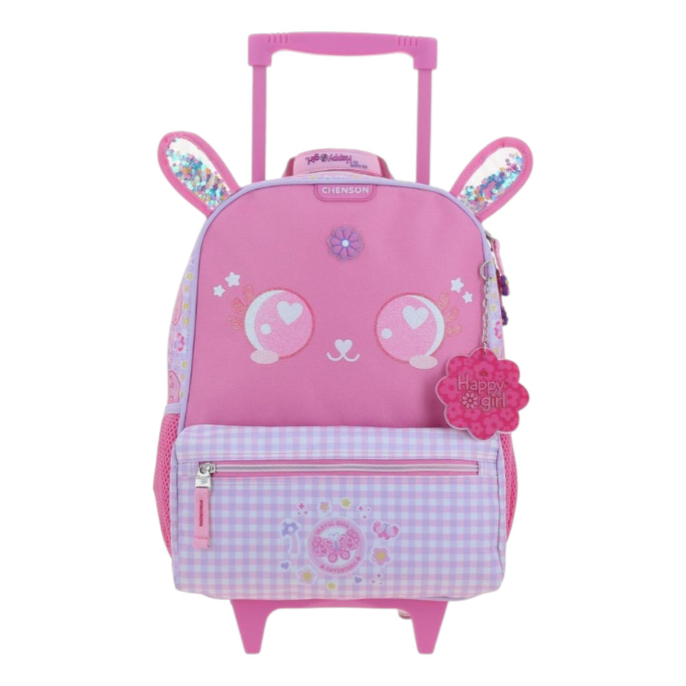 Mochila Con Ruedas Mediana Escolar Chenson Happy Girl Lepin HG66563-P