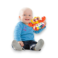 CYC Piano Cangrejo Para bebe con Luz y Sonido Didactico Juguete de Importación HE0535
