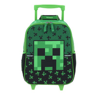 Mochila Chica Chenson Ruedas Niño Escolar Kinder Preescolar Minecraft Dupper MC66085-G
