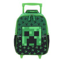 Cargar imagen en el visor de la galería, Mochila Chica Chenson Ruedas Niño Escolar Kinder Preescolar Minecraft Dupper MC66085-G
