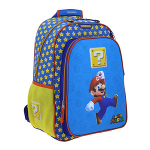 Set Chenson Mochila Lonchera Lapicera Para Niño Escolar Primaria Mario Bros POWP MB66306