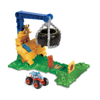 Pista Hot Wheels Monster Trucks Smashers Lanzador HTP18
