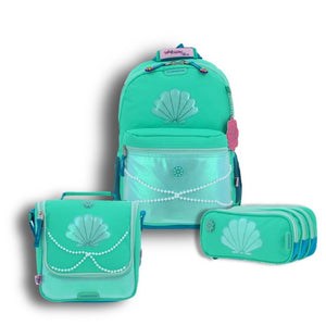 Set Chenson Mochila Lonchera Lapicera Para Niña Escolar Primaria Happy Girl SHELLISH HG66351