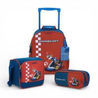 Kit Chenson Brife Mario Mochila Ruedas Lonchera Lapicera
