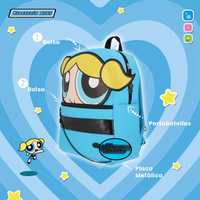 Mochila Chicas Superpoderosas Burbujas Porta Laptop Yadatex
