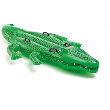 Cargar imagen en el visor de la galería, Salvavidas Inflable Montable Cocodrilo Intex 203x114cm 58562
