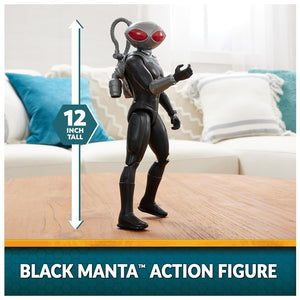 Figura Aquaman Black Manta Heroe Dc Super Spin Master 30cm 6065753 Liga Justicia