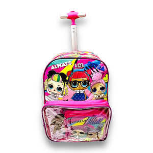 Set Mochila Lol Surprise Con Ruedas Ruz Primaria Con Accesorios Niña 171279