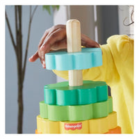 Fisher Price Pila De Aritos De Madera Juguete HXT77 Mattel
